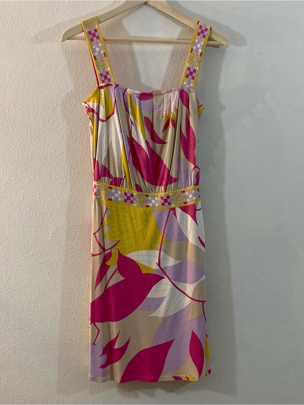 Pucci Pink Print Dress Summer Sleeveless Dress Size 6 Made In Italy - Picture 5 of 10